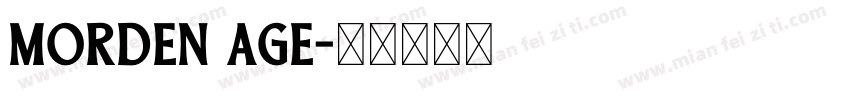 morden age字体转换